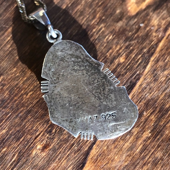 Vintage Kathy Yazzie Boulder Turquoise Necklace - Picture 7 of 8